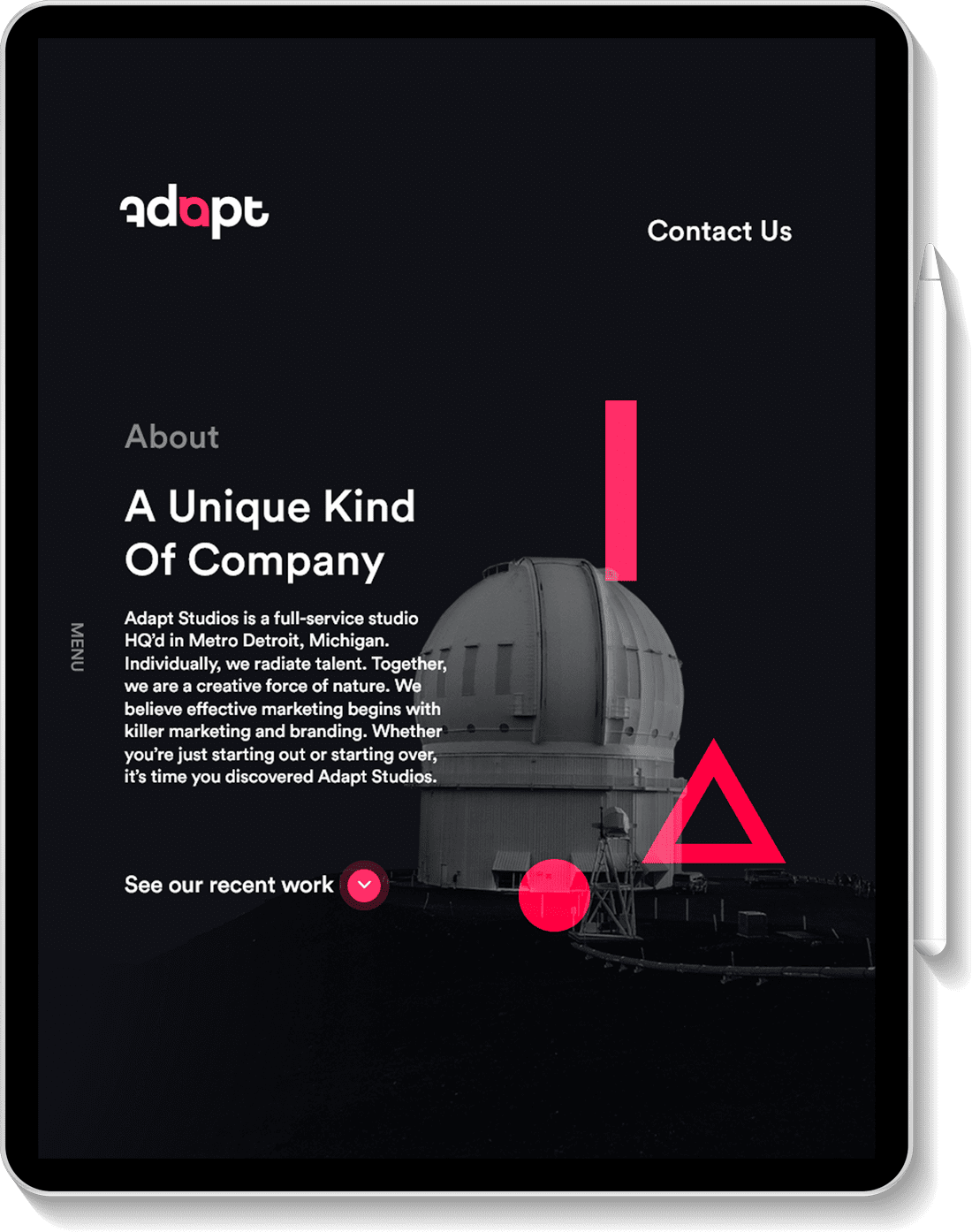 Tablet Responsive Coding adaptstudios