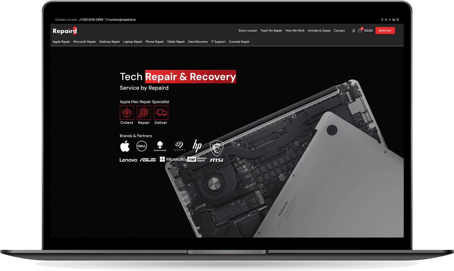 Repaird Website Development